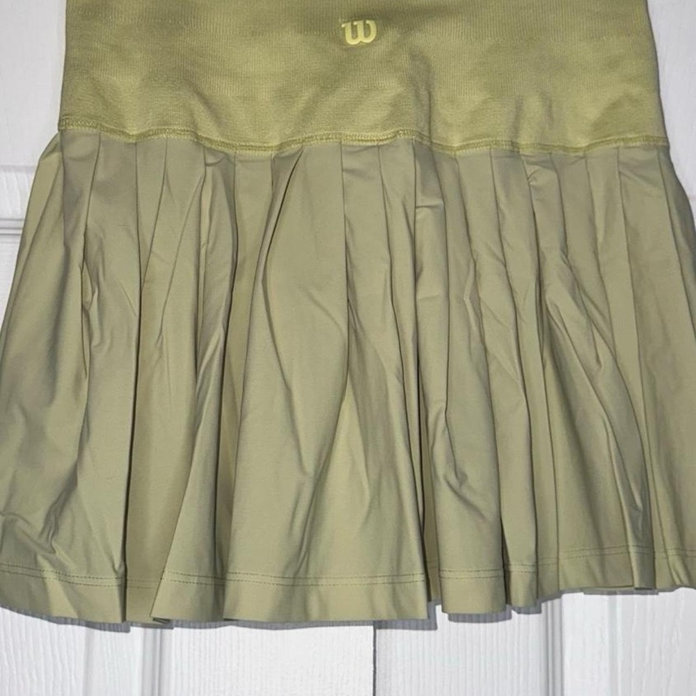 Wilson yellow tennis pleated skirt small